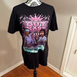 OutKast ATLiens T Shirt Size Medium Black band tee rap hip-hop 90s